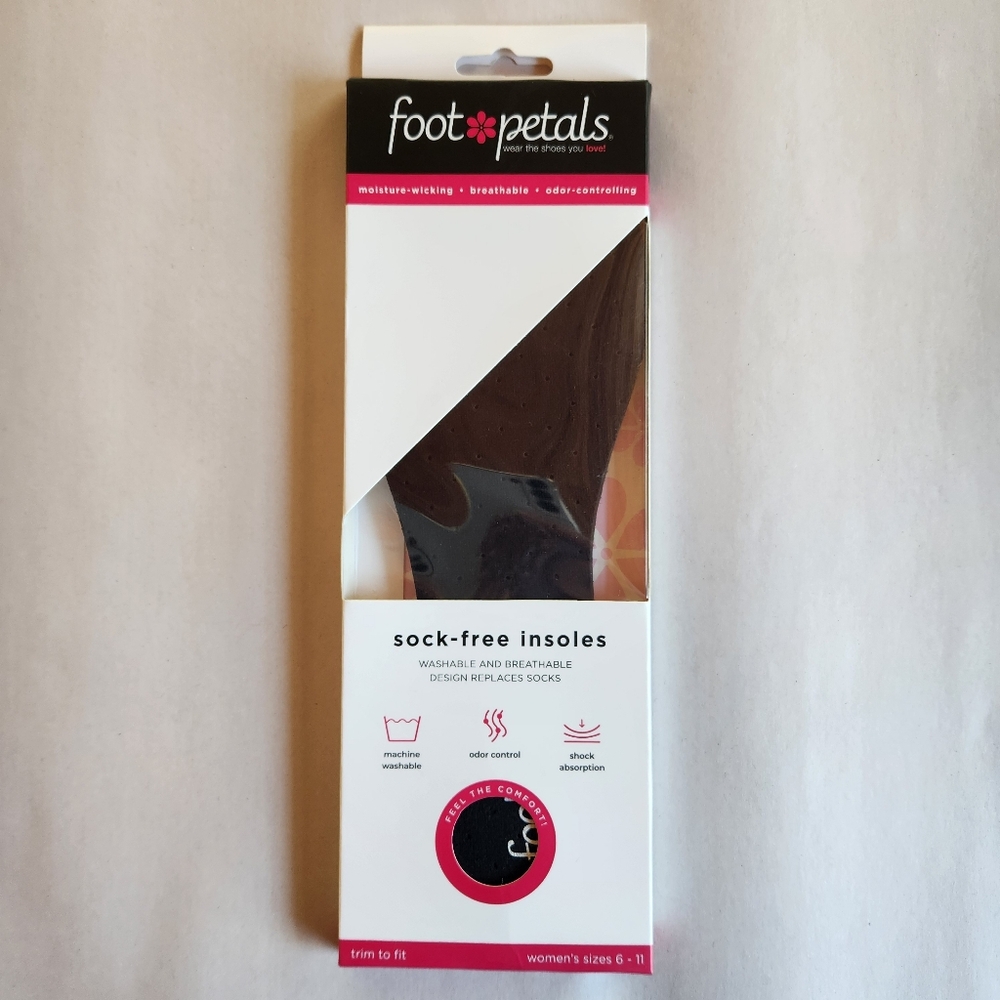 Sock-Free Insoles by Foot Petals - Women's Size 6 - 11 NWT